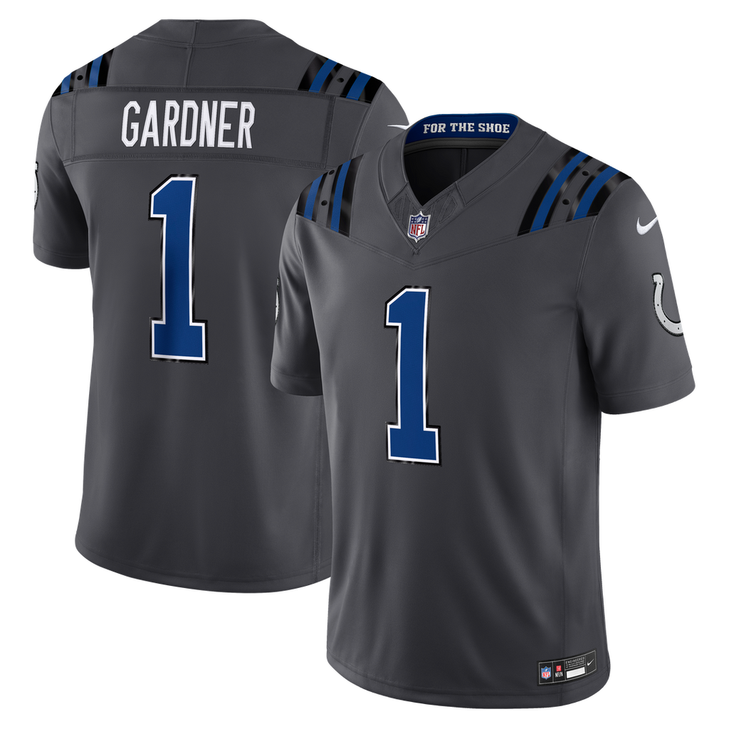 Ahmad Sauce Gardner Indianapolis Colts 2026 Rivalries Collection Stitched Jersey - Anthracite
