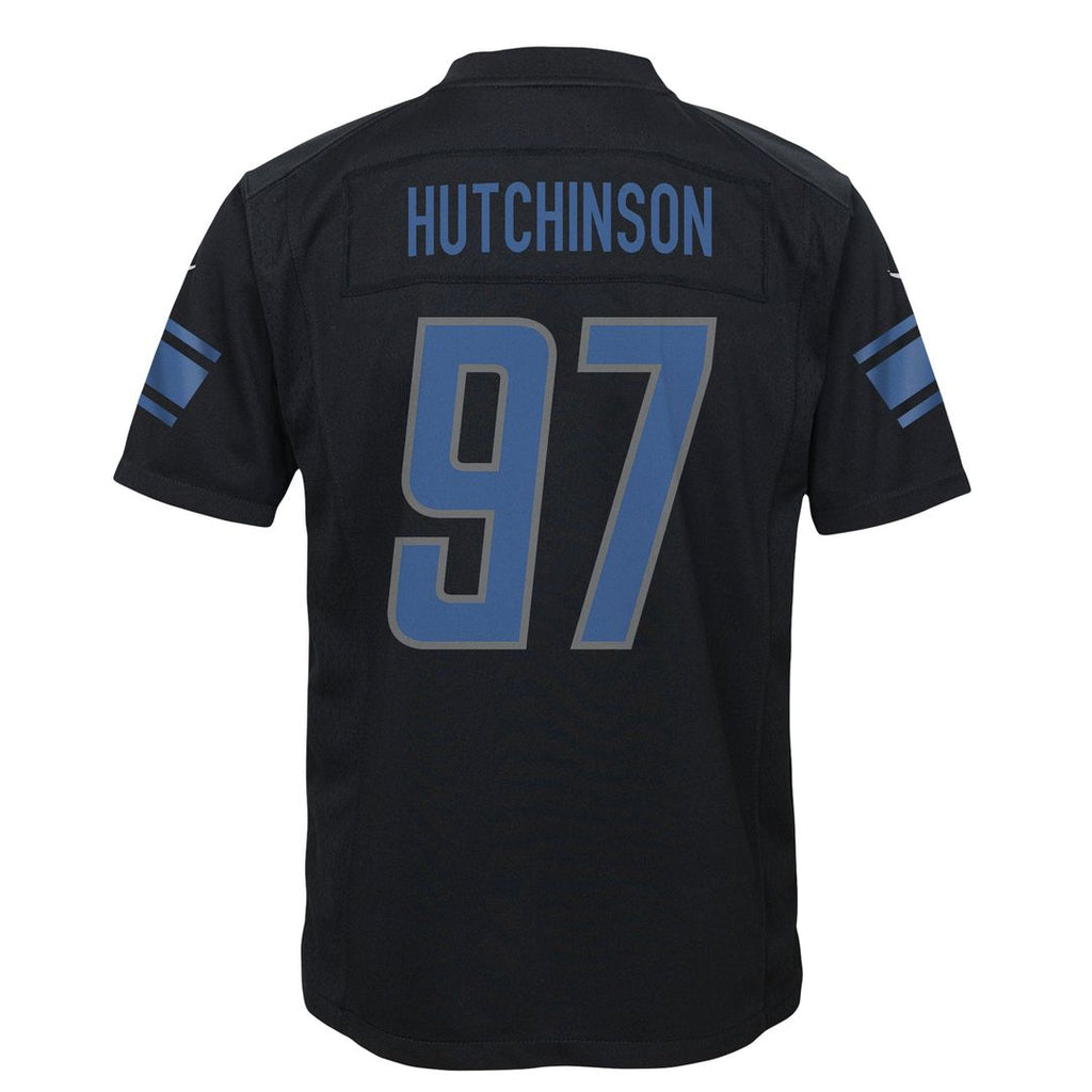 Aidan Hutchinson Detroit Lions Youth Jersey - Black