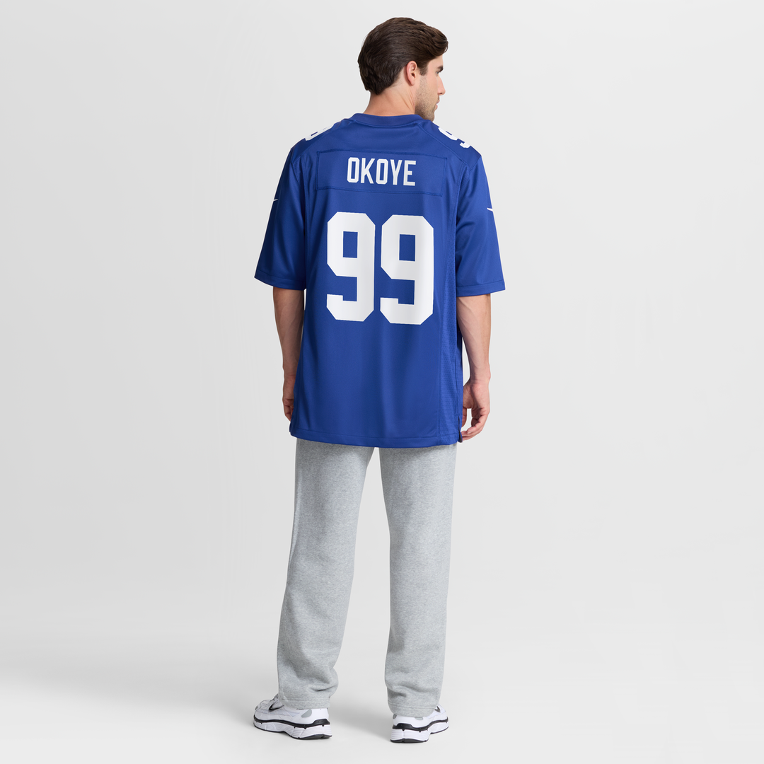 Basil Okoye New York Giants Team Jersey - Royal