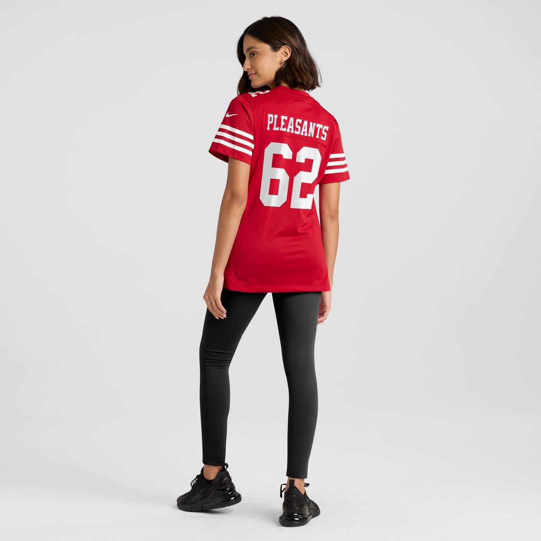 Austen Pleasants San Francisco 49ers Women's Team Jersey - Scarlet