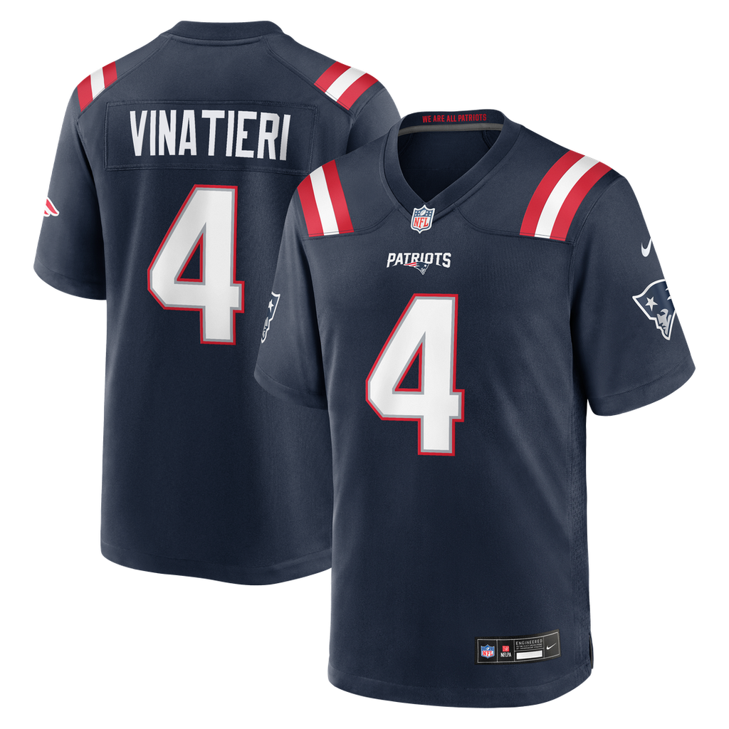 Adam Vinatieri New England Patriots Team Retired Jersey - Navy