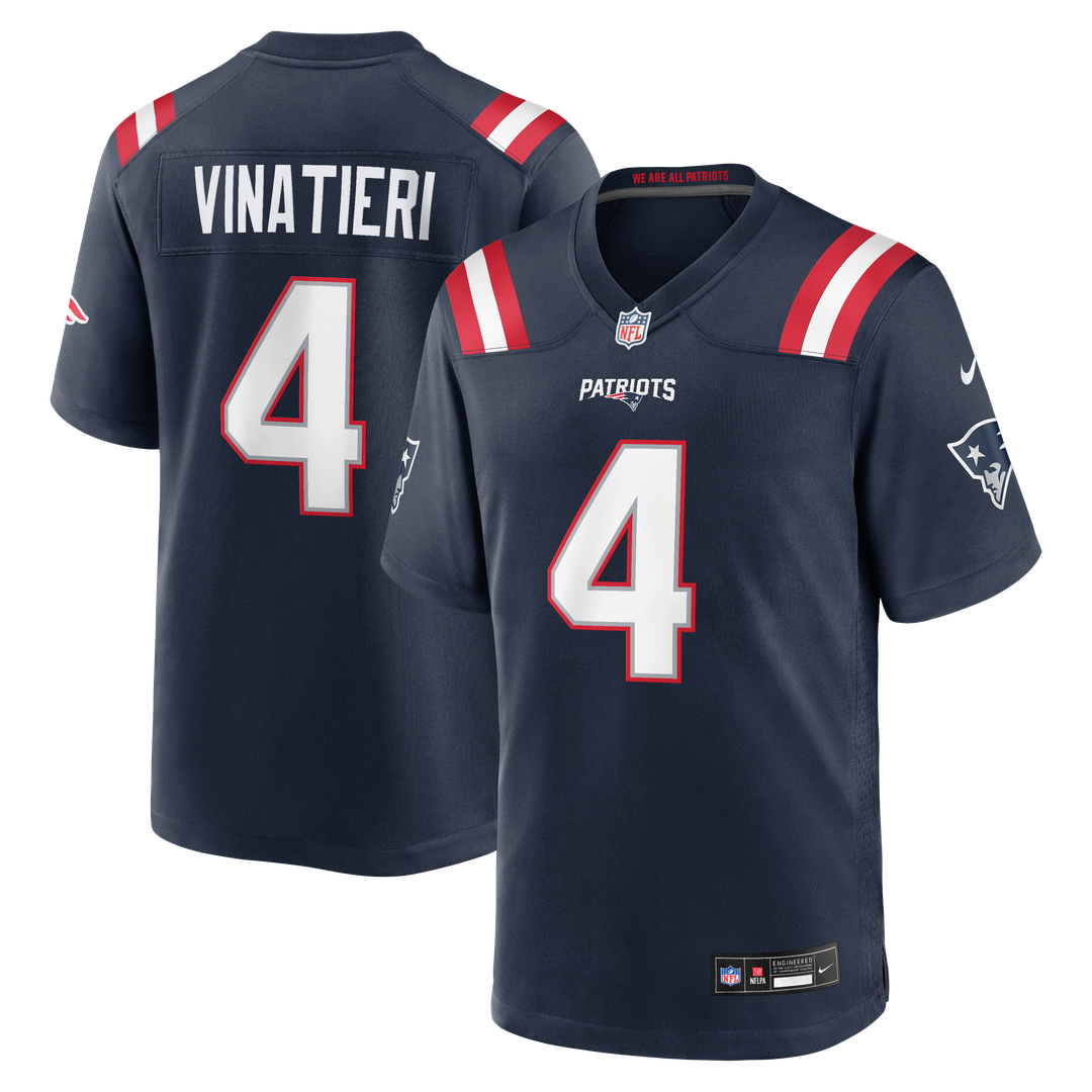 Adam Vinatieri New England Patriots Team Retired Jersey - Navy