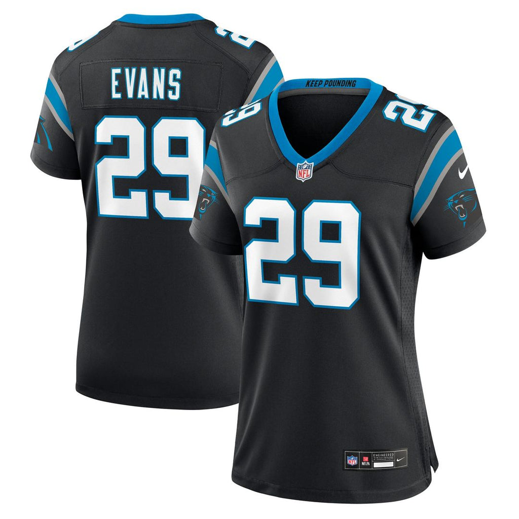 Akayleb Evans Carolina Panthers Women's Team Jersey - Black