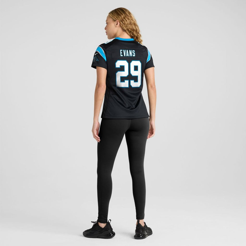 Akayleb Evans Carolina Panthers Women's Team Jersey - Black
