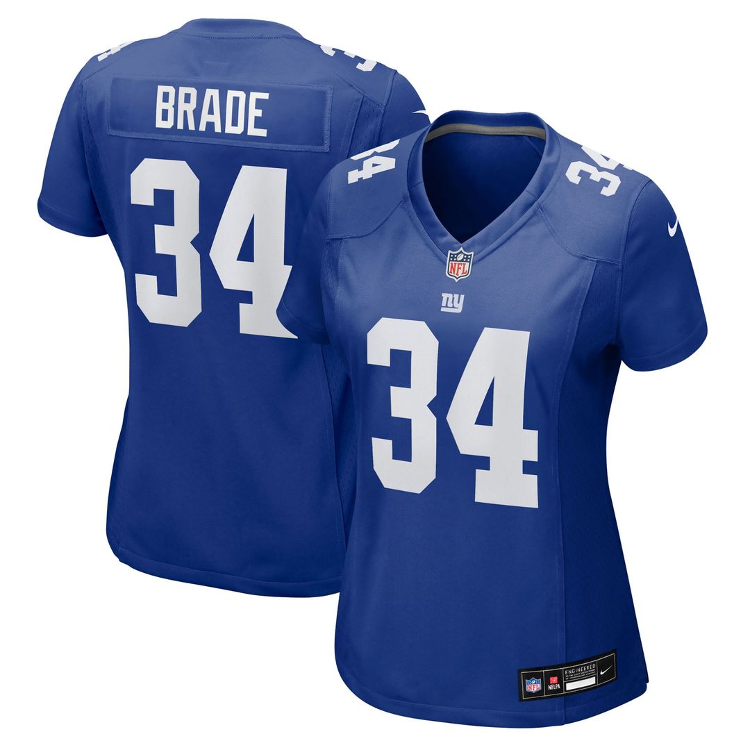 Beau Brade New York Giants Women's Team Jersey - Royal