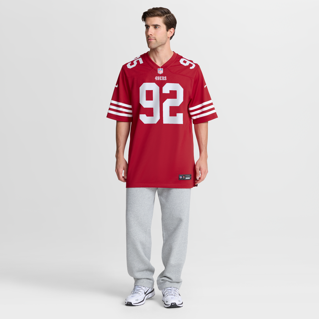 Alfred Collins San Francisco 49ers Team Jersey - Scarlet