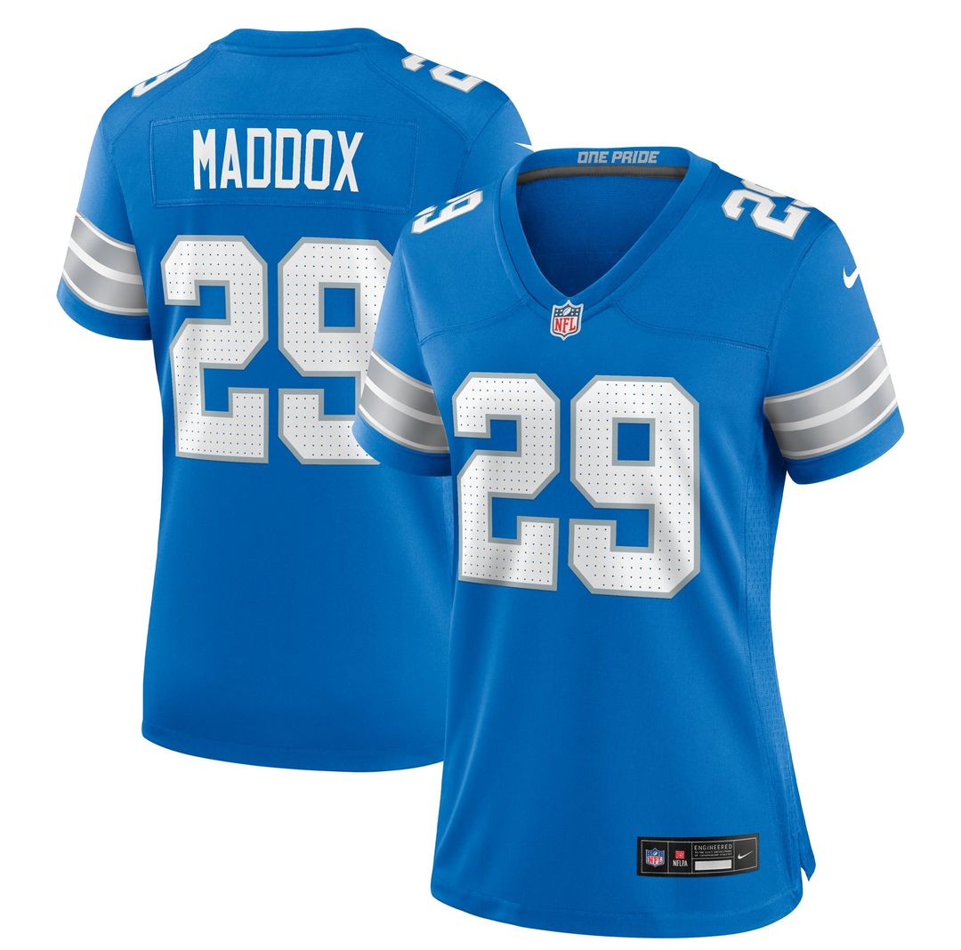Avonte Maddox Detroit Lions Women's Team Jersey - Blue