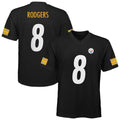 Aaron Rodgers Pittsburgh Steelers Youth Jersey - Black