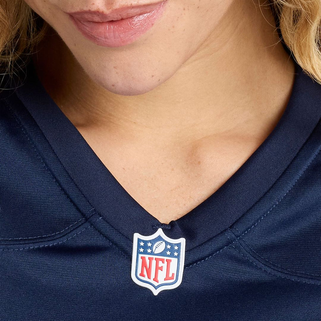 Alijah Vera-Tucker New England Patriots Women's Team Jersey - Navy