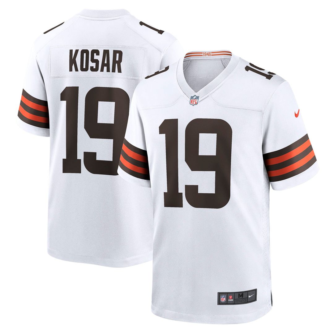 Bernie Kosar Cleveland Browns Retired Player Jersey - White