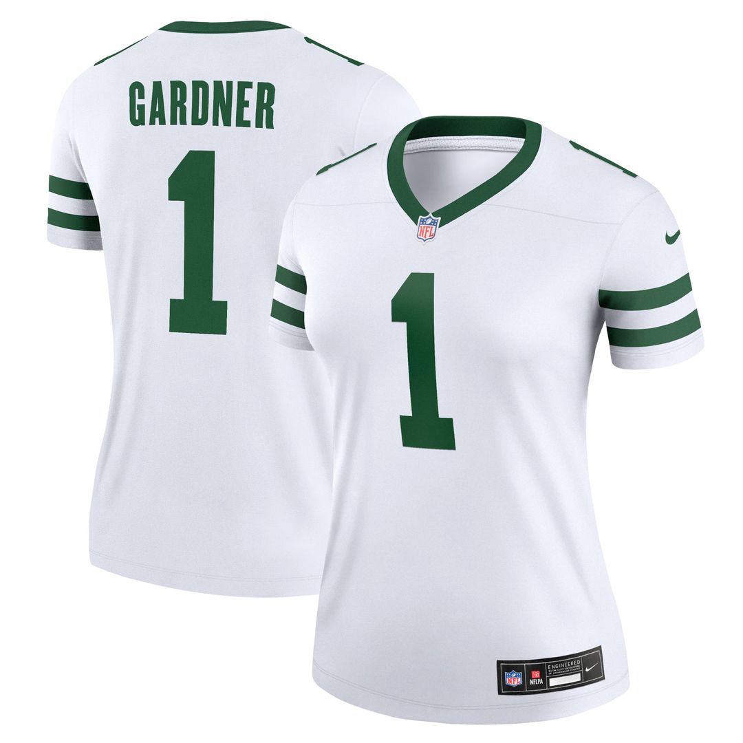 Ahmad Sauce Gardner New York Jets Women's Legend Player Performance Top - Legacy Green