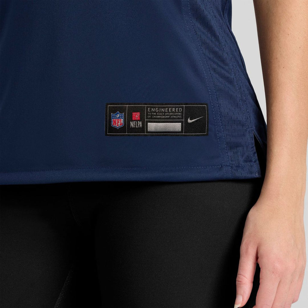 Alijah Vera-Tucker New England Patriots Women's Team Jersey - Navy
