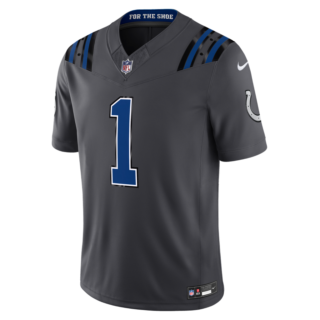 Ahmad Sauce Gardner Indianapolis Colts 2026 Rivalries Collection Stitched Jersey - Anthracite