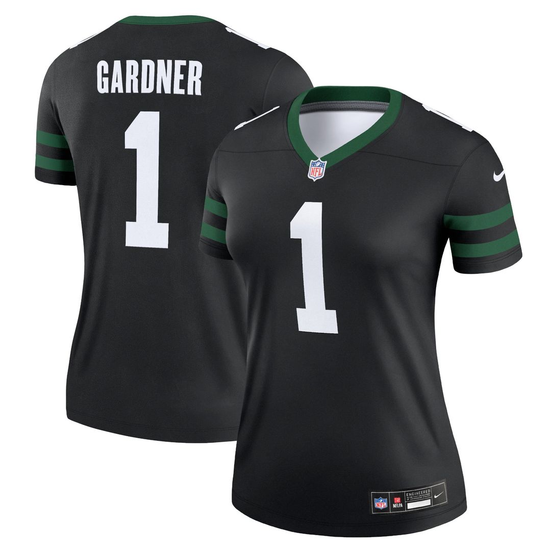Ahmad Sauce Gardner New York Jets Women's Legend Player Performance Top - Legacy Green