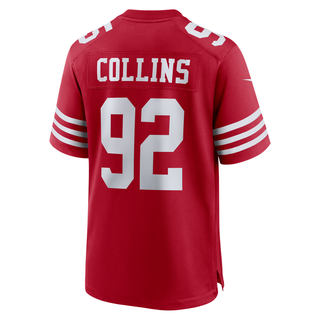 Alfred Collins San Francisco 49ers Team Jersey - Scarlet