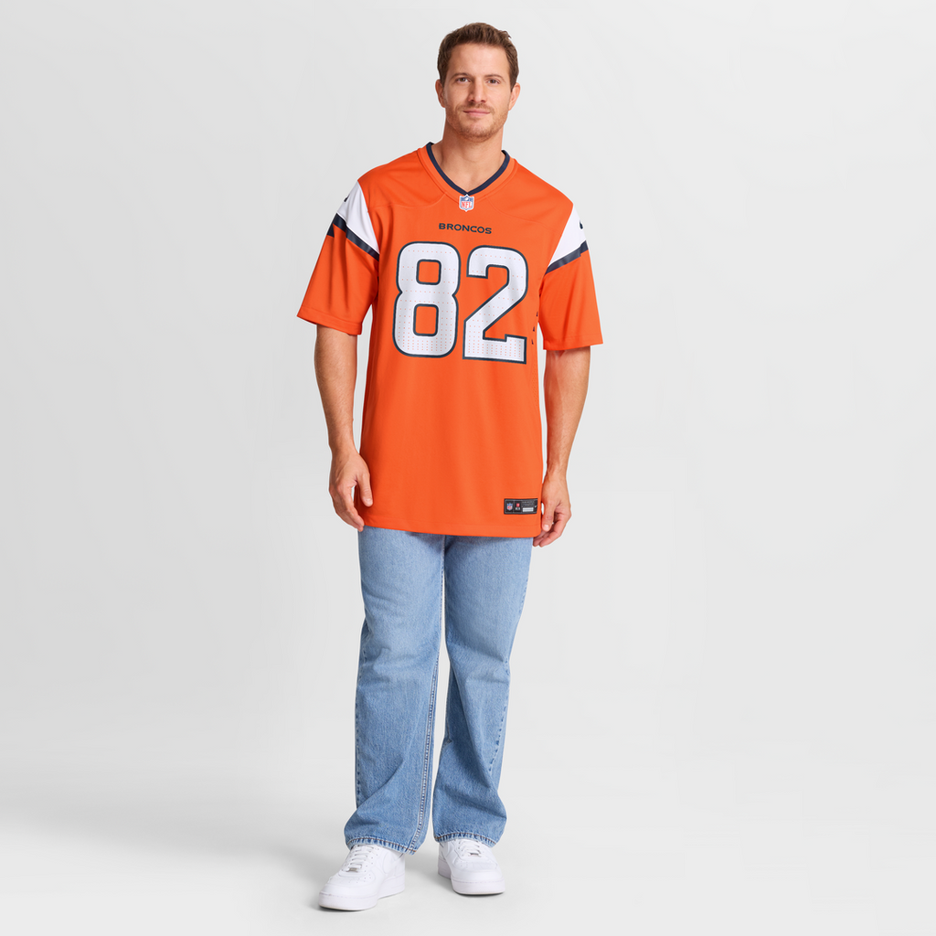 Adam Trautman Denver Broncos Team Jersey - Orange