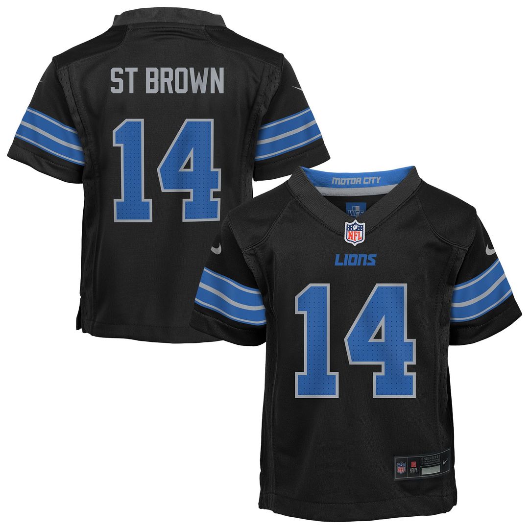 Amon-Ra St. Brown Detroit Lions Preschool Alternate Player Jersey - Black