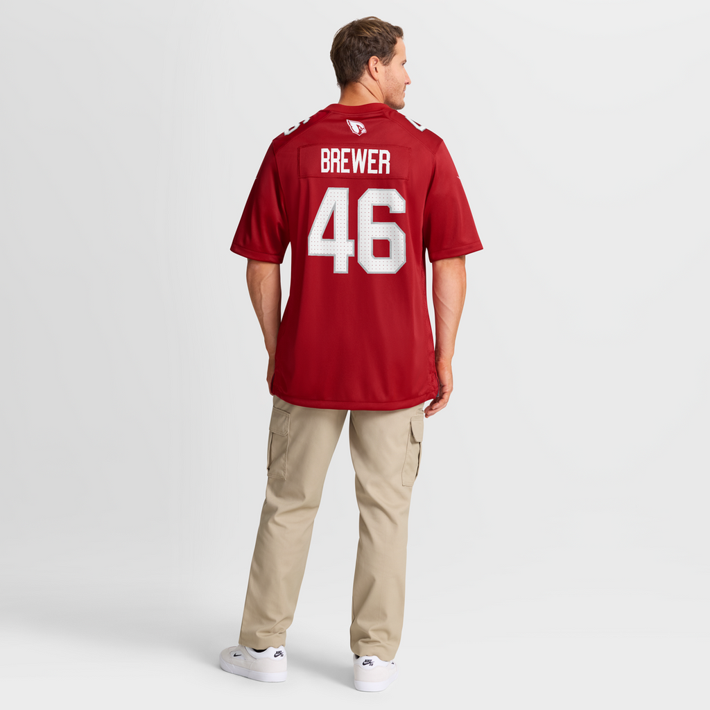 Aaron Brewer Arizona Cardinals Team Jersey - Cardinal