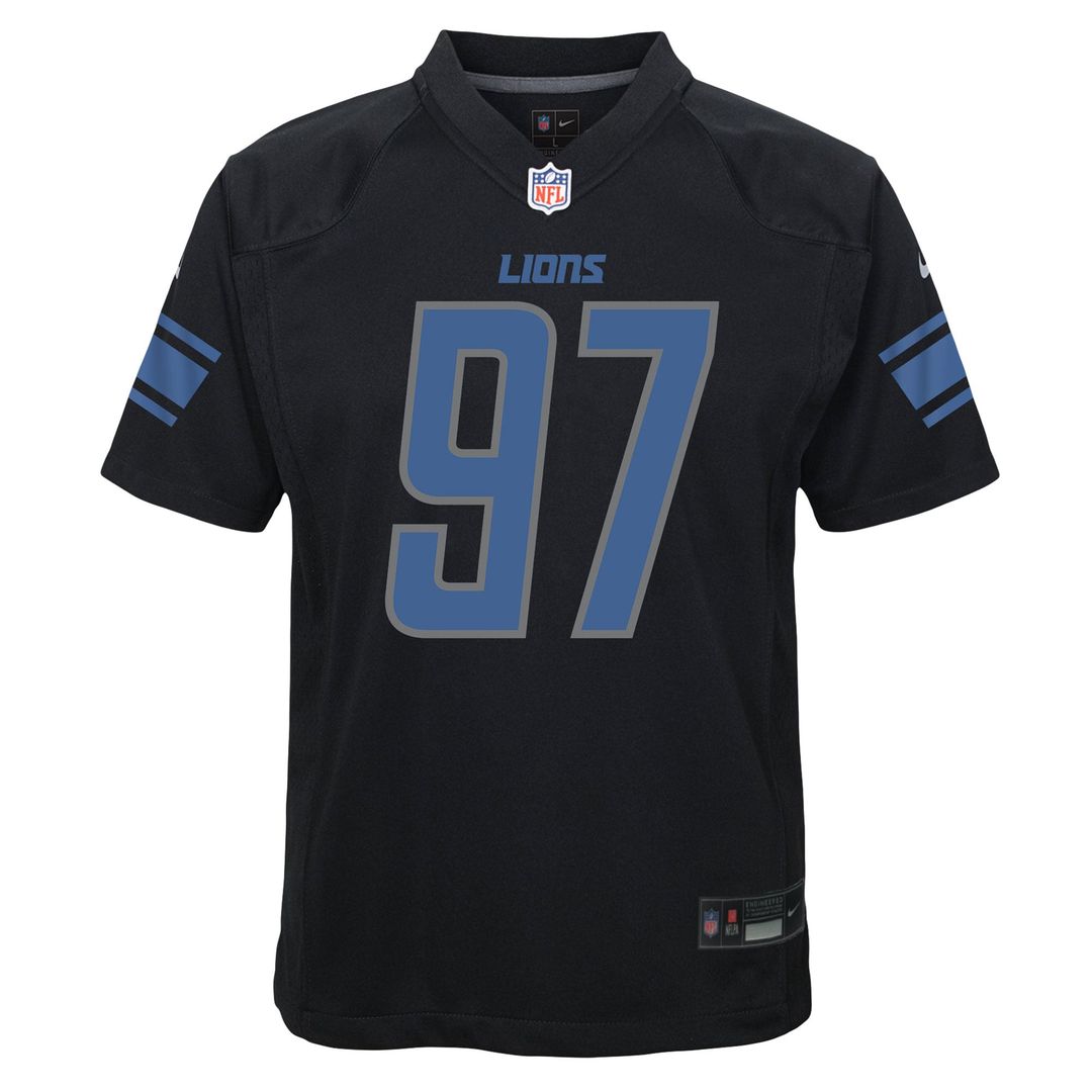 Aidan Hutchinson Detroit Lions Youth Jersey - Black