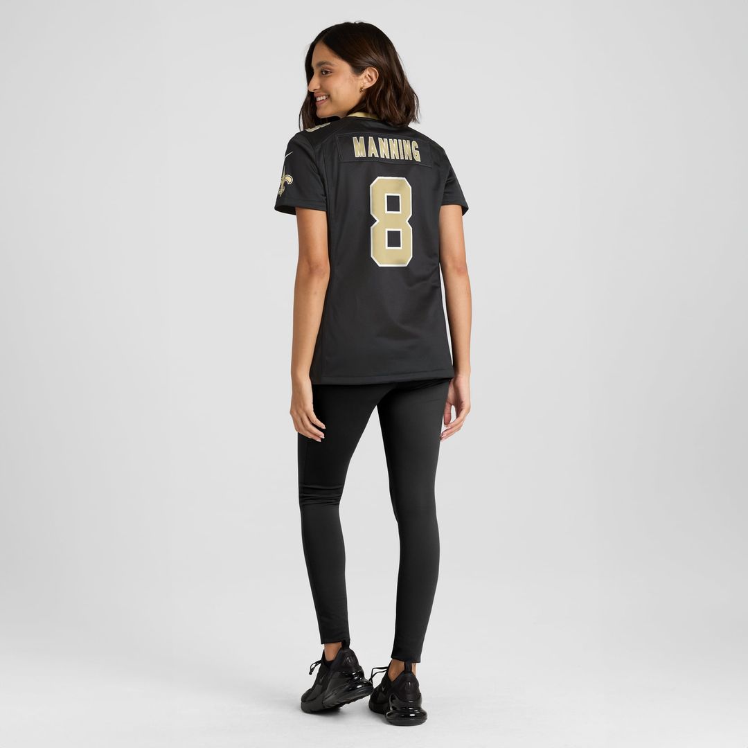 Archie Manning New Orleans Saints Women's Game Retired Player Jersey - Black
