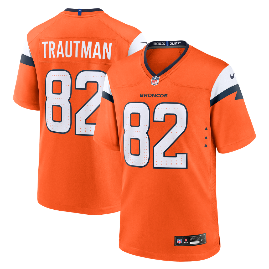 Adam Trautman Denver Broncos Team Jersey - Orange