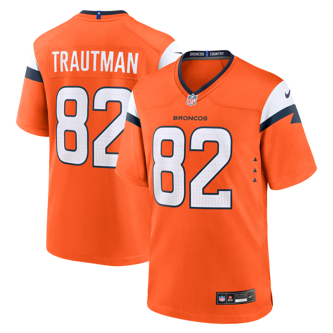 Adam Trautman Denver Broncos Team Jersey - Orange