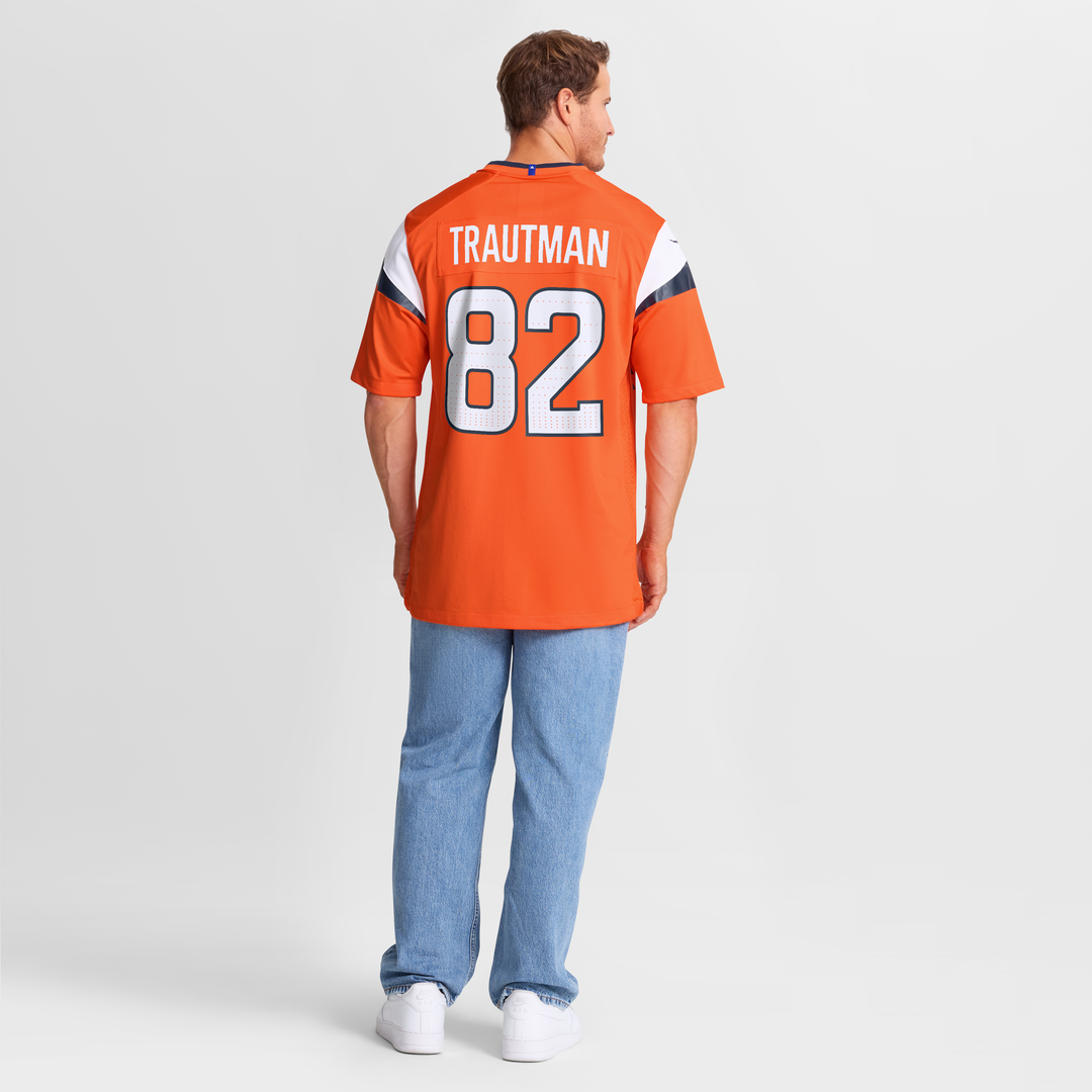 Adam Trautman Denver Broncos Team Jersey - Orange