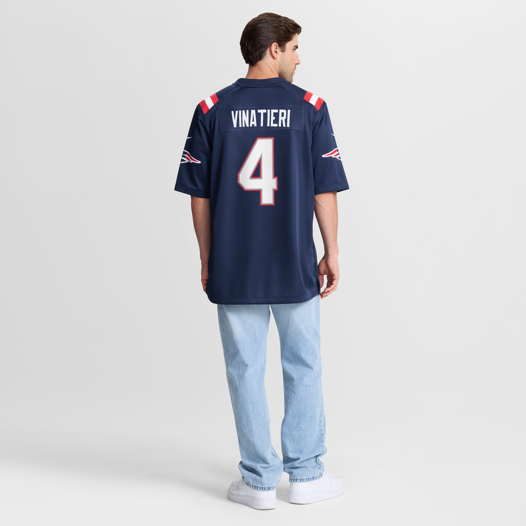 Adam Vinatieri New England Patriots Team Retired Jersey - Navy