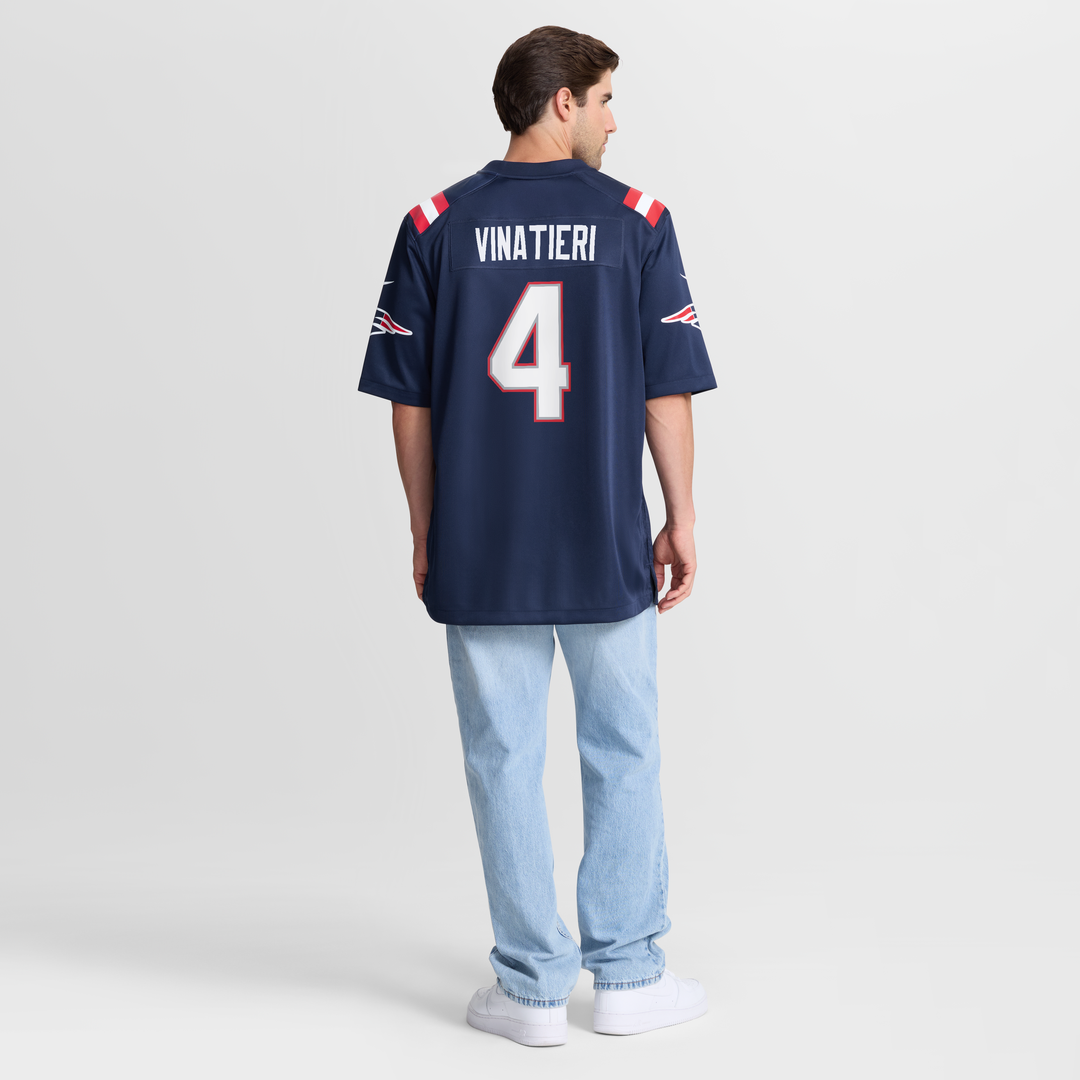 Adam Vinatieri New England Patriots Team Retired Jersey - Navy