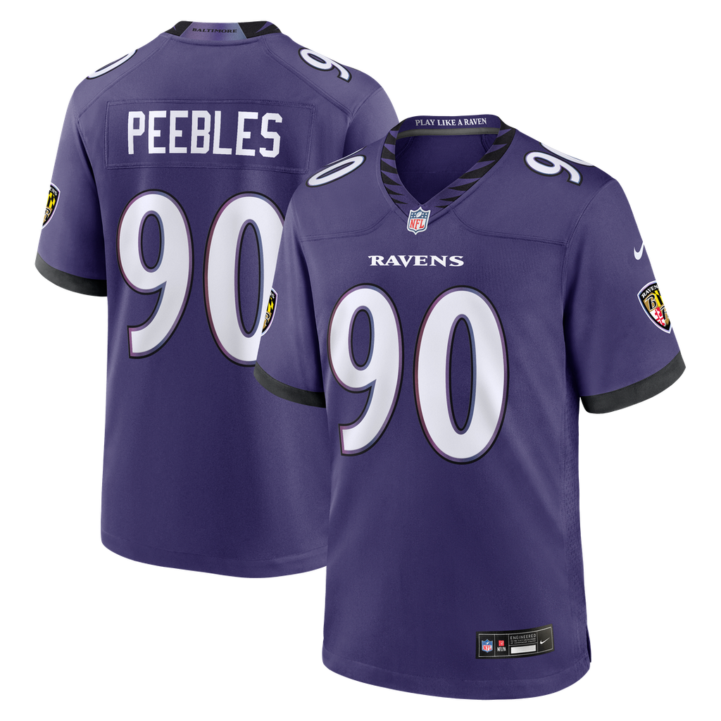 Aeneas Peebles Baltimore Ravens Team Jersey - Purple