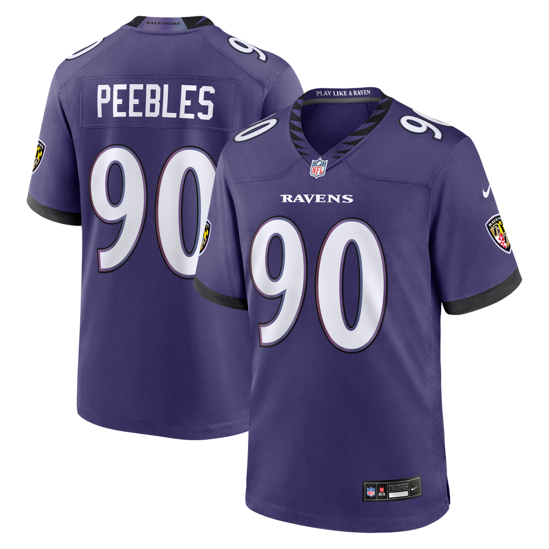 Aeneas Peebles Baltimore Ravens Team Jersey - Purple