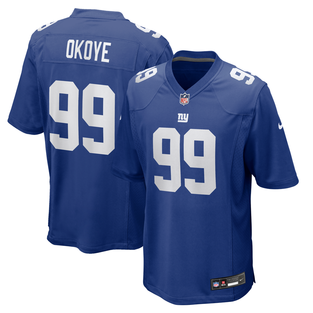 Basil Okoye New York Giants Team Jersey - Royal