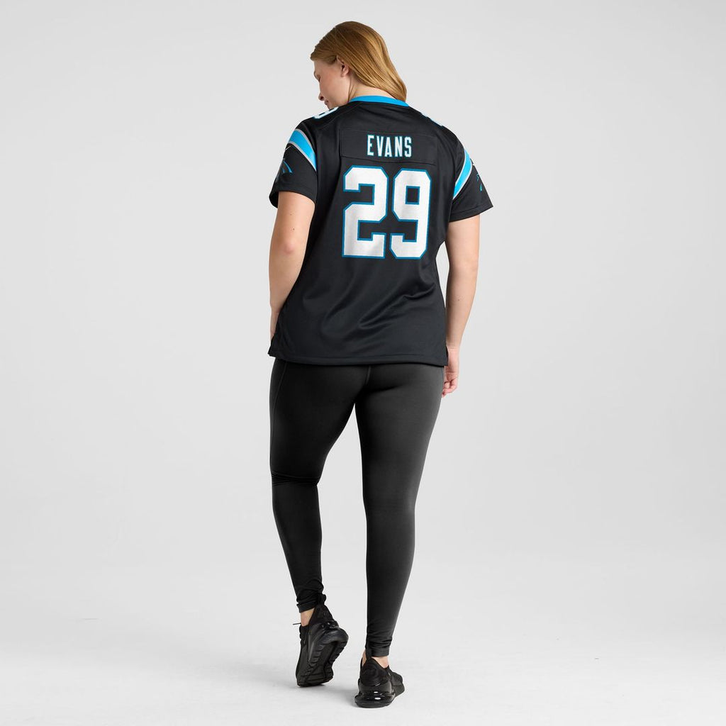 Akayleb Evans Carolina Panthers Women's Team Jersey - Black