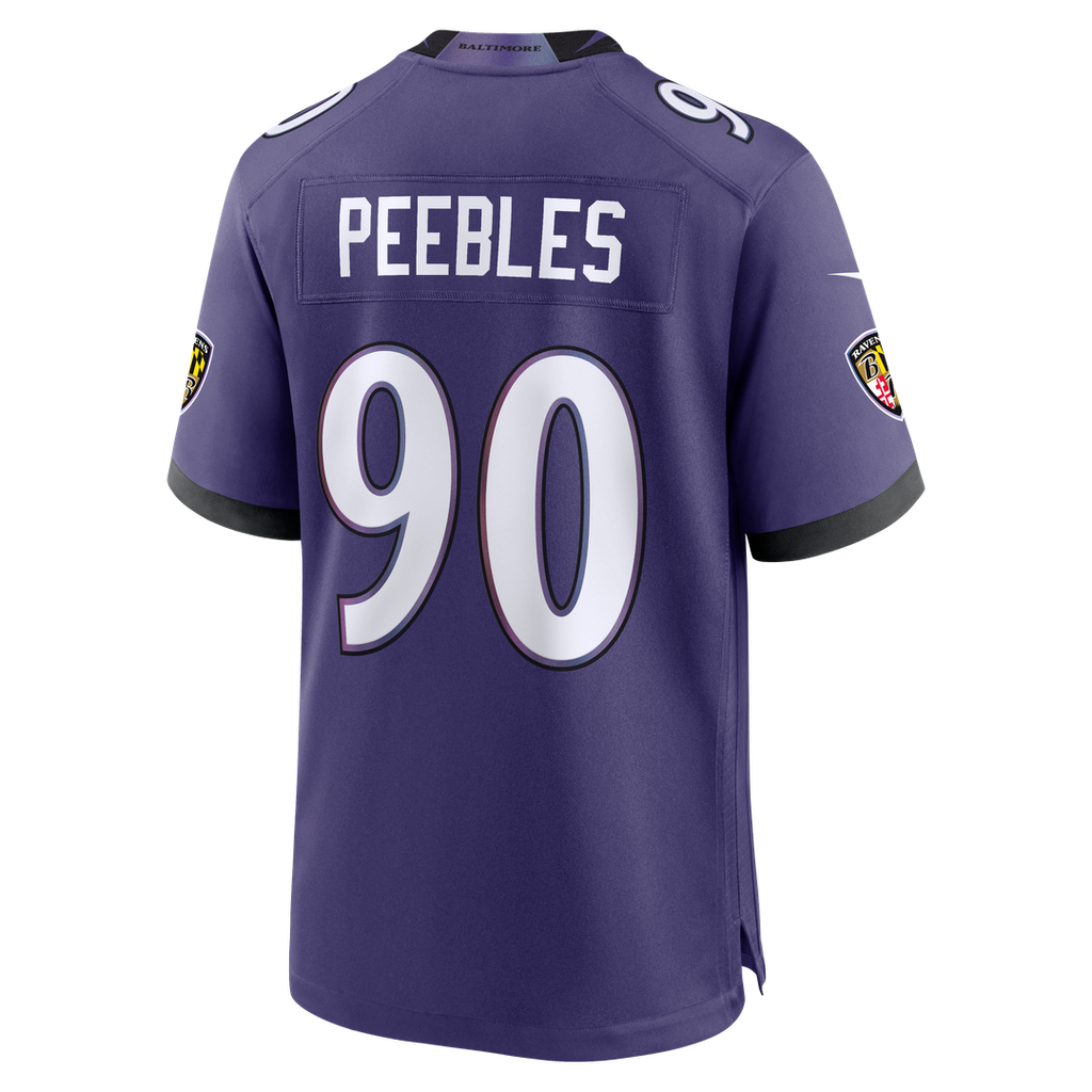 Aeneas Peebles Baltimore Ravens Team Jersey - Purple