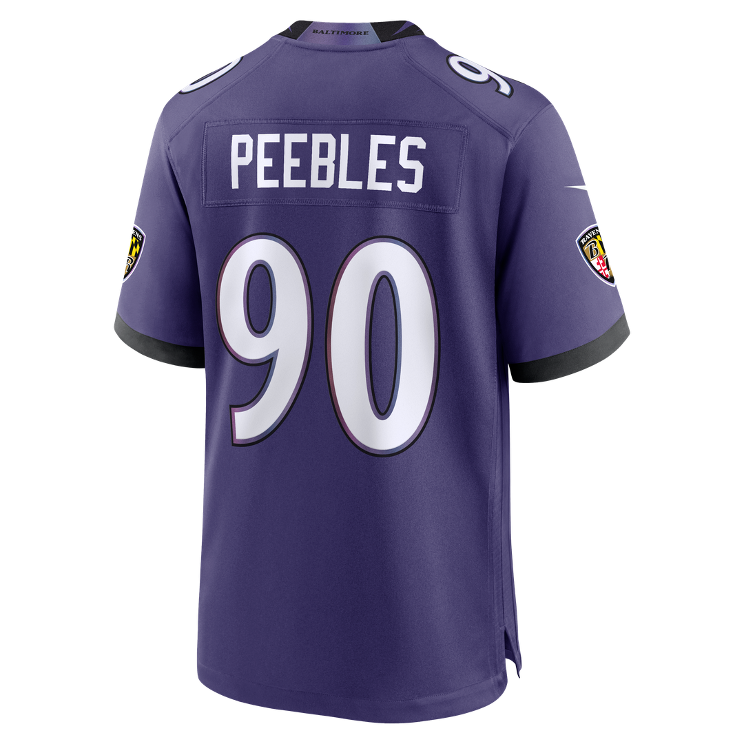 Aeneas Peebles Baltimore Ravens Team Jersey - Purple