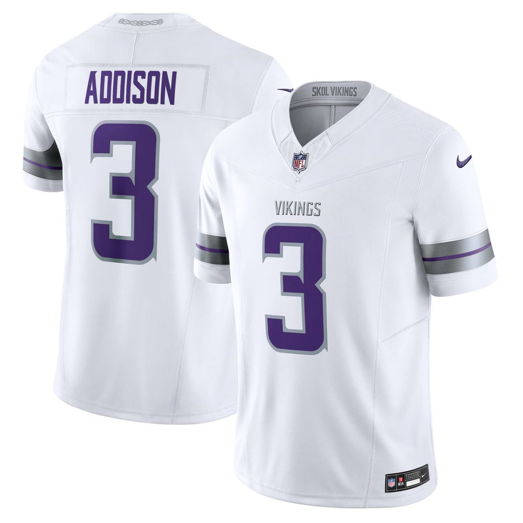 Addison Minnesota Vikings Alternate Jersey - White