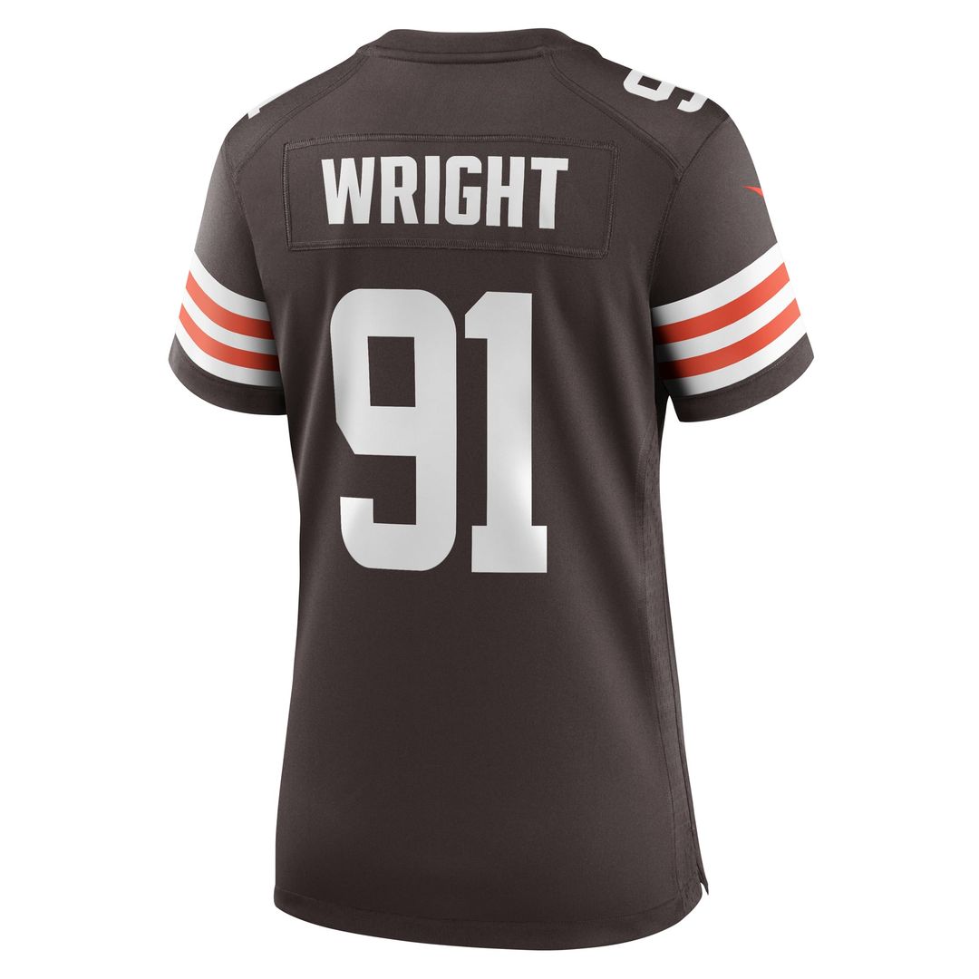 Alex Wright Cleveland Browns Women's Team Jersey - Brown