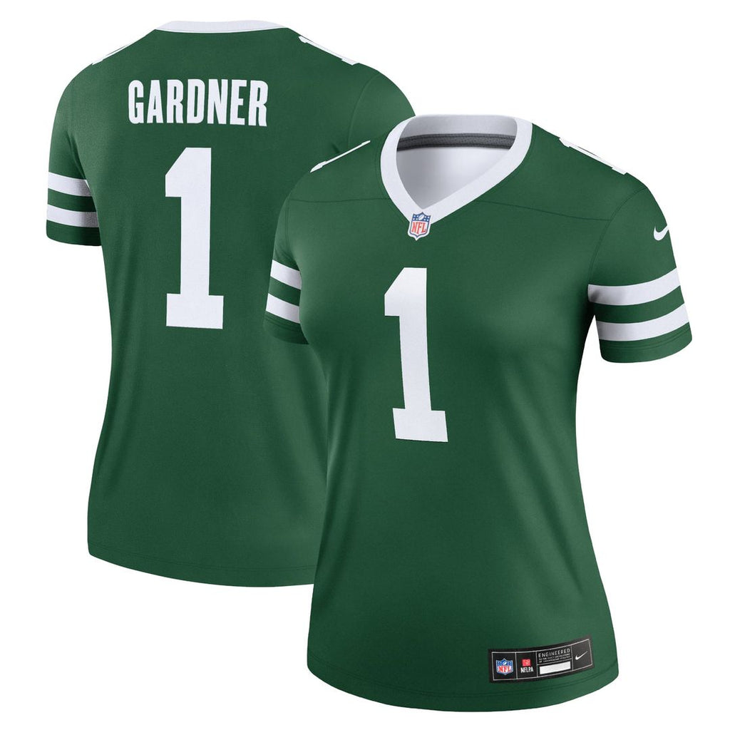 Ahmad Sauce Gardner New York Jets Women's Legend Player Performance Top - Legacy Green