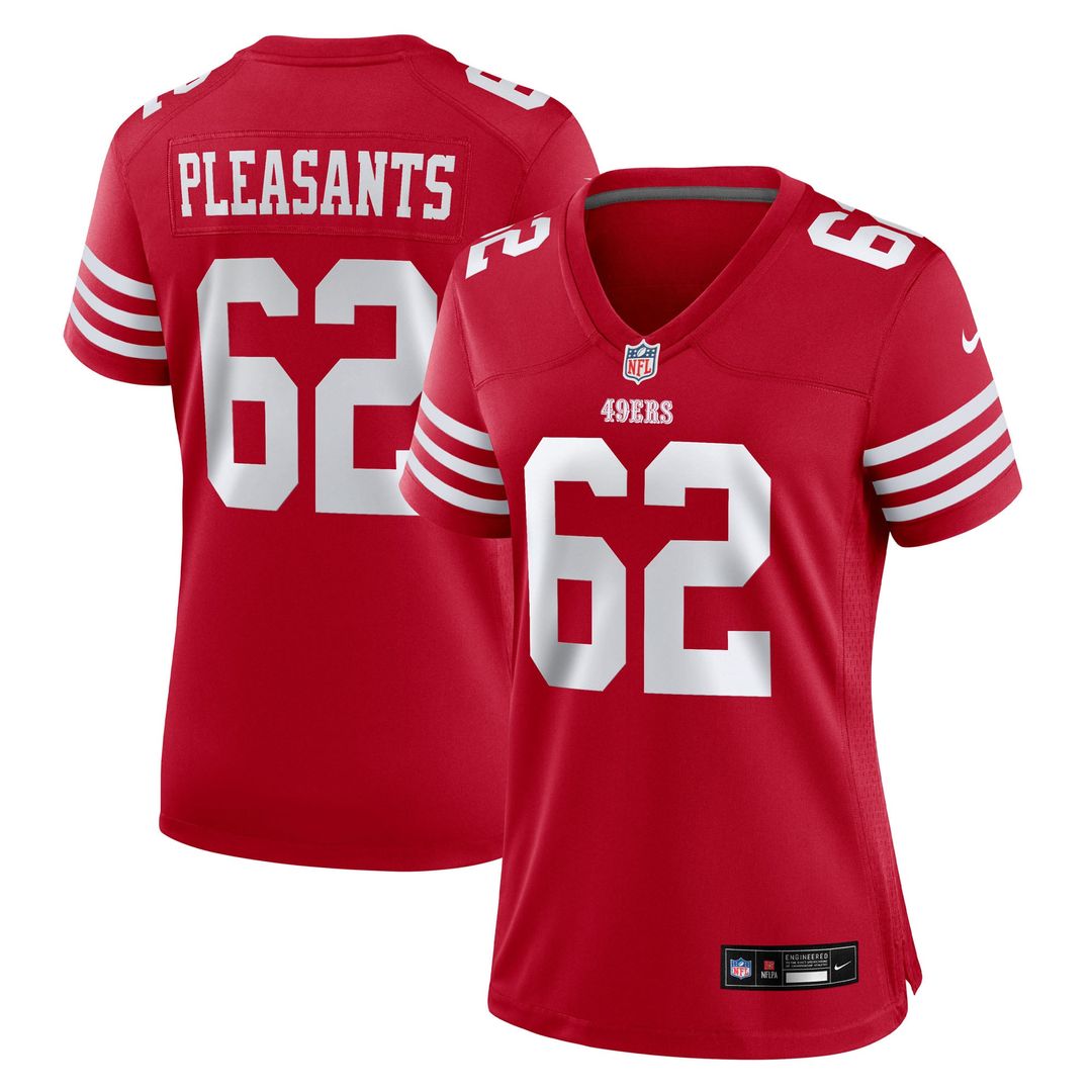 Austen Pleasants San Francisco 49ers Women's Team Jersey - Scarlet