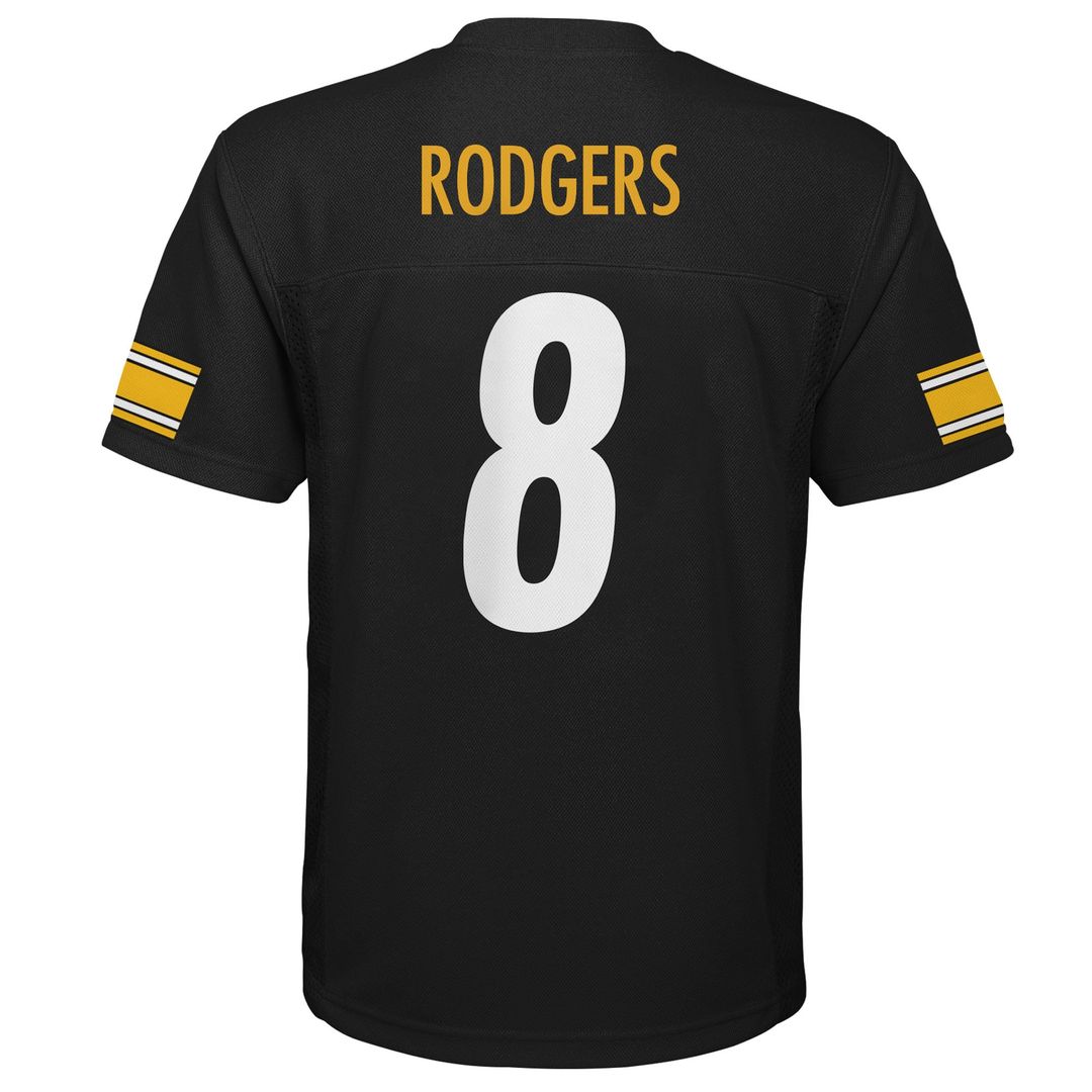 Aaron Rodgers Pittsburgh Steelers Youth Jersey - Black