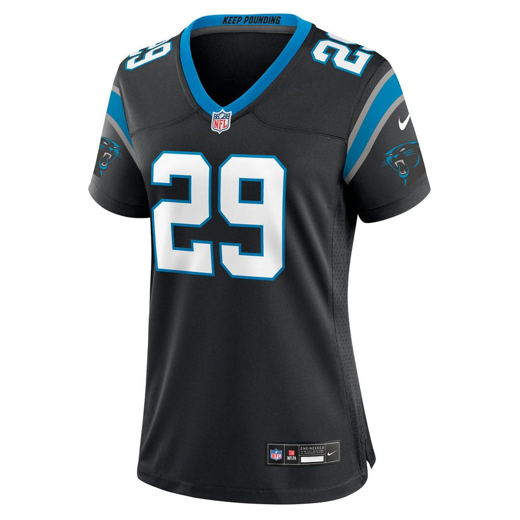 Akayleb Evans Carolina Panthers Women's Team Jersey - Black