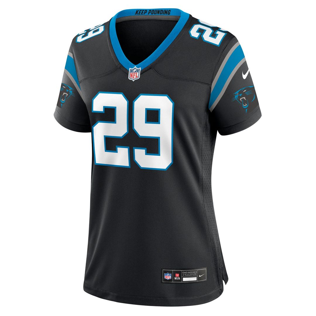 Akayleb Evans Carolina Panthers Women's Team Jersey - Black
