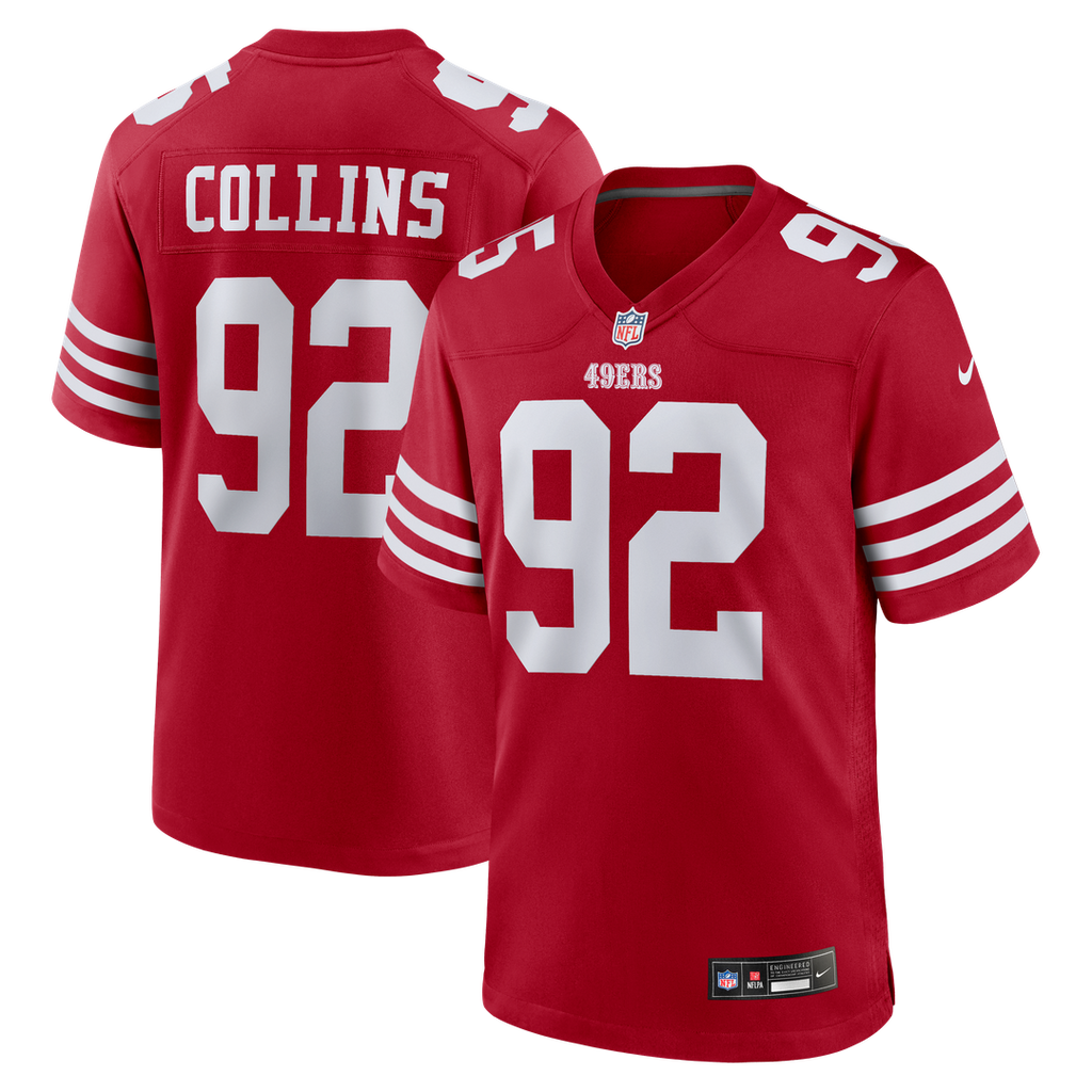 Alfred Collins San Francisco 49ers Team Jersey - Scarlet