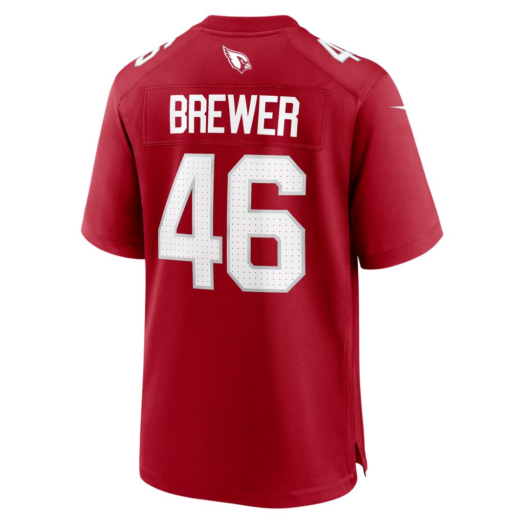 Aaron Brewer Arizona Cardinals Team Jersey - Cardinal