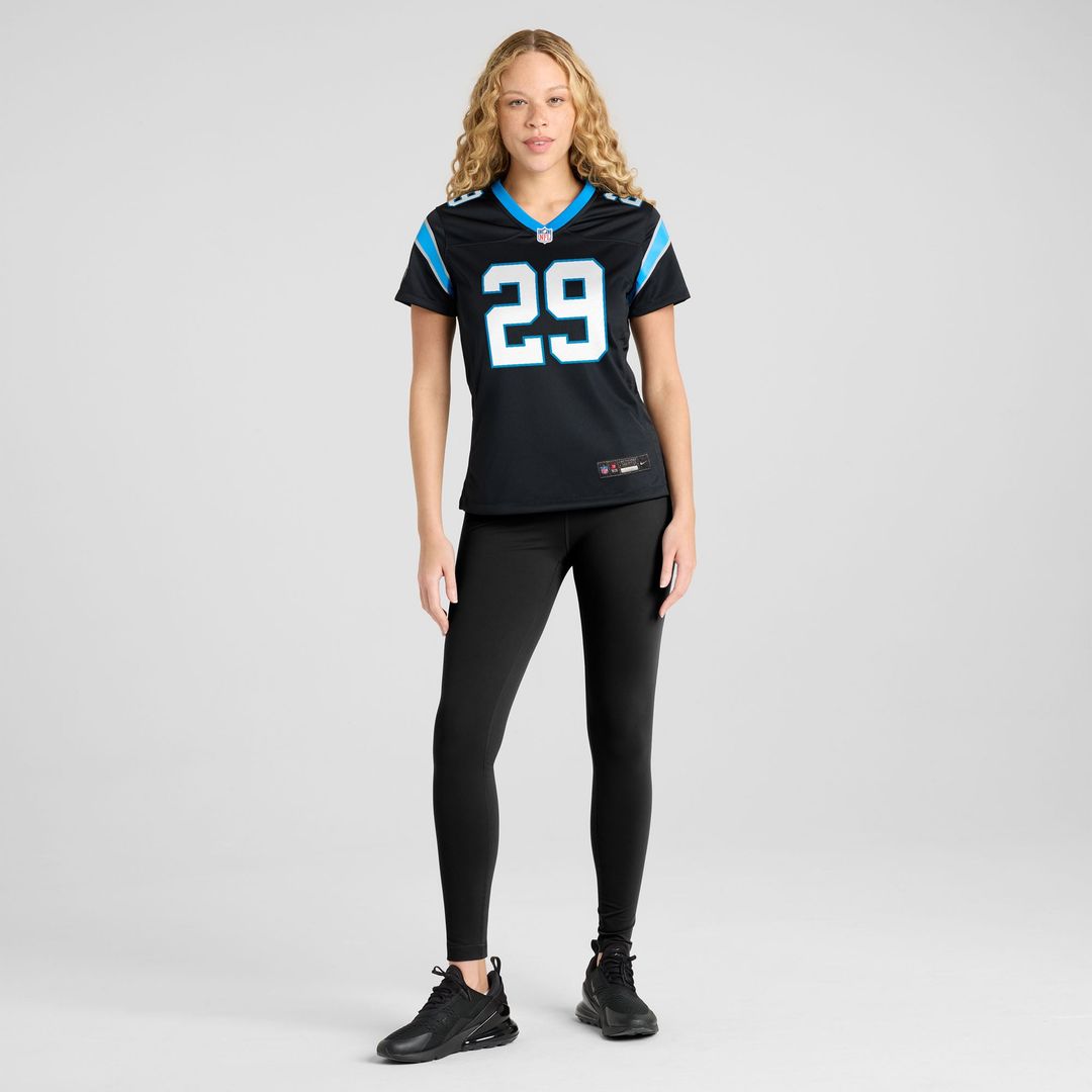 Akayleb Evans Carolina Panthers Women's Team Jersey - Black